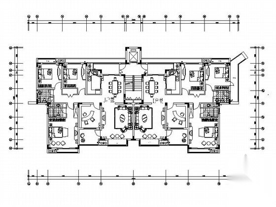 某七层别墅建筑户型图