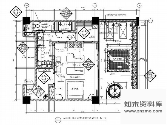 施工图水疗SPA双人套间室内装修图