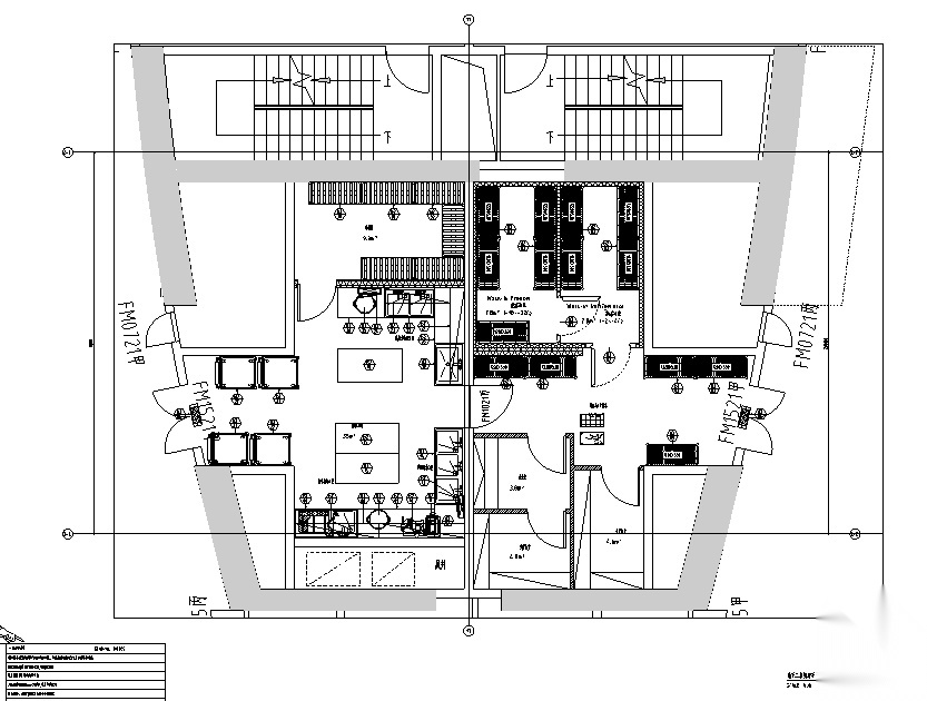 [北京]现代风格华都餐饮空间设计施工图（附效果图）