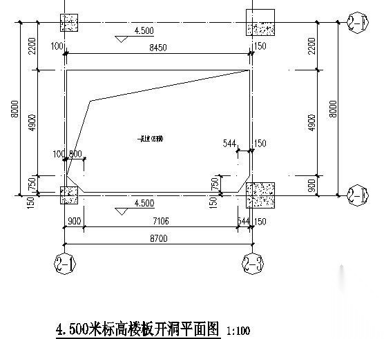 [甘肃]车间新增钢结构平台结构施工图