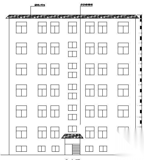 [陕西]七层砖混结构住宅楼结构施工图（含建筑施工图）