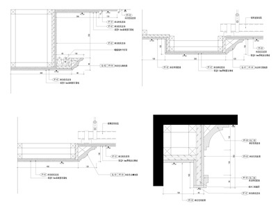 [上海]153㎡现代两居家装户型样板间施工图 平层