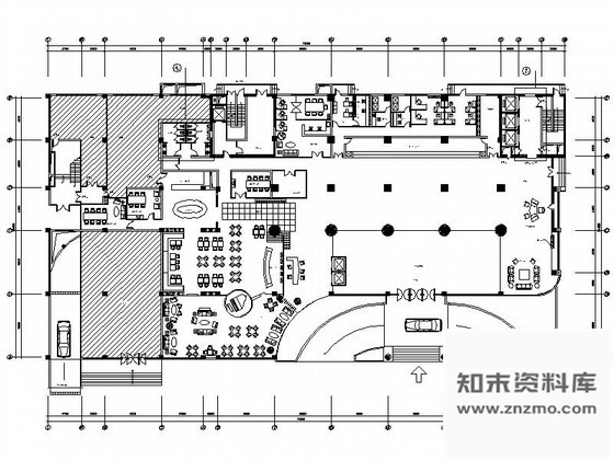 某酒店大堂平面图