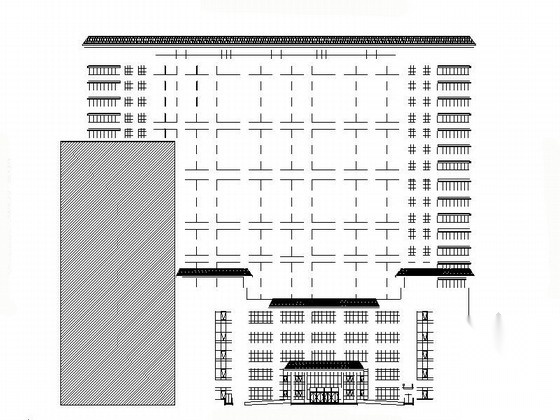 [新疆]某大学附属医院二十层住院楼建筑施工图