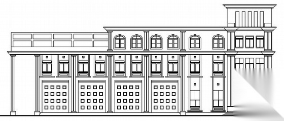 某三层消防支队建筑施工图