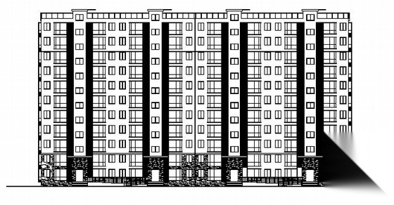 南京某十一层住宅楼建筑施工图