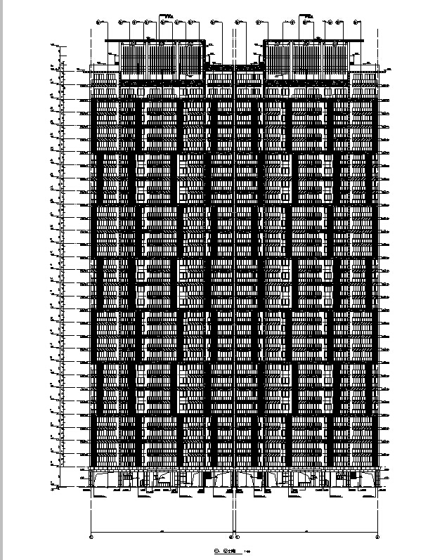 [海南]高层框剪结构13栋住宅楼建筑施工图（含效果图及...