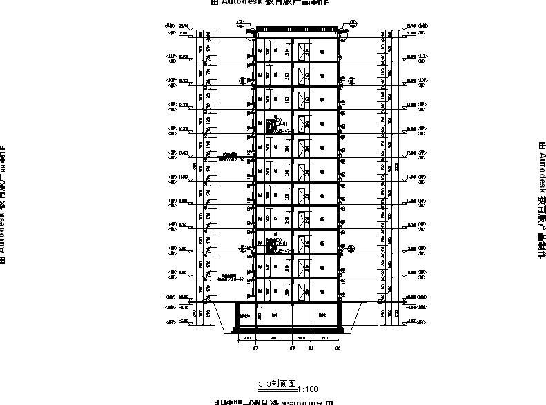 [宁夏]高层框架剪力墙结构住宅建筑施工图（含效果图）