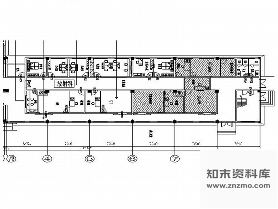 施工图医院放射科室内装修图