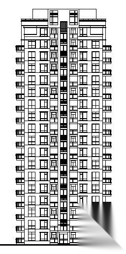 航运新村1号住宅建筑设计方案图