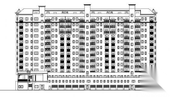 某市十一层住宅建筑方案图