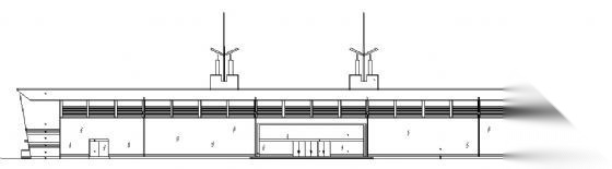 某单层汽车展厅建筑方案图