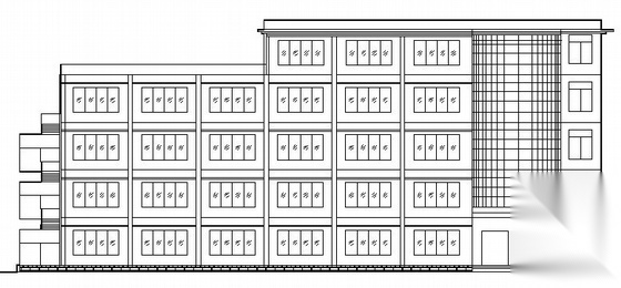 某五层多功能楼建筑方案图