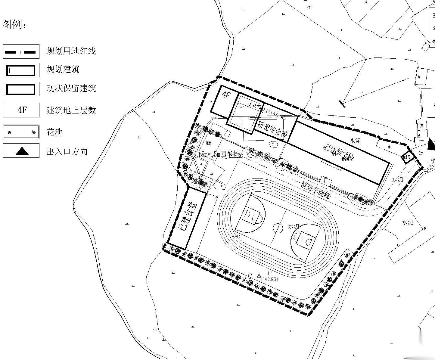 [贵州]鸭甸河小学室外景观工程CAD施工图