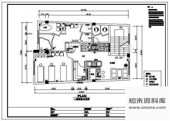 施工图美容院装修全套施工图