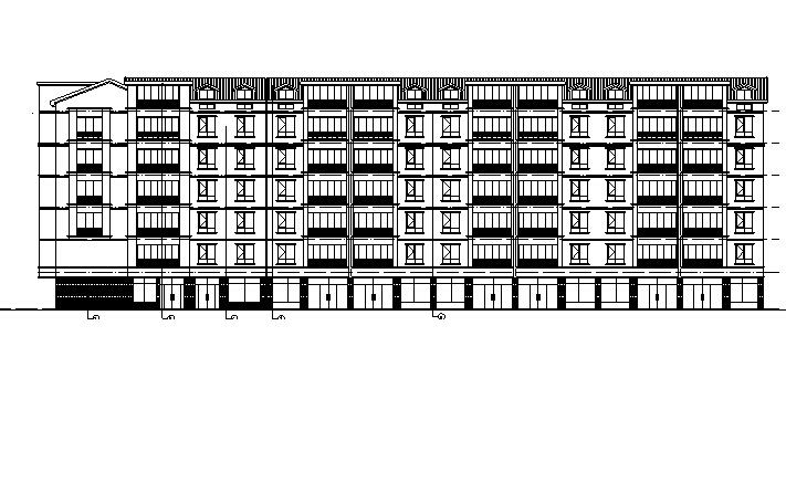 [宁夏]多层新中式风格塔式住宅建筑施工图（含全专业及...