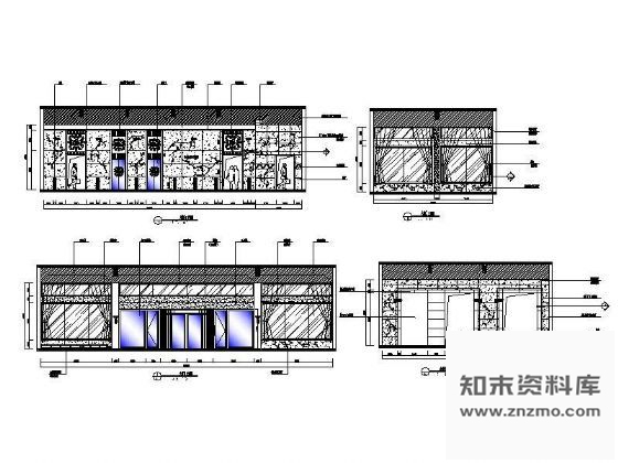 图块/节点酒店大堂立面设计图