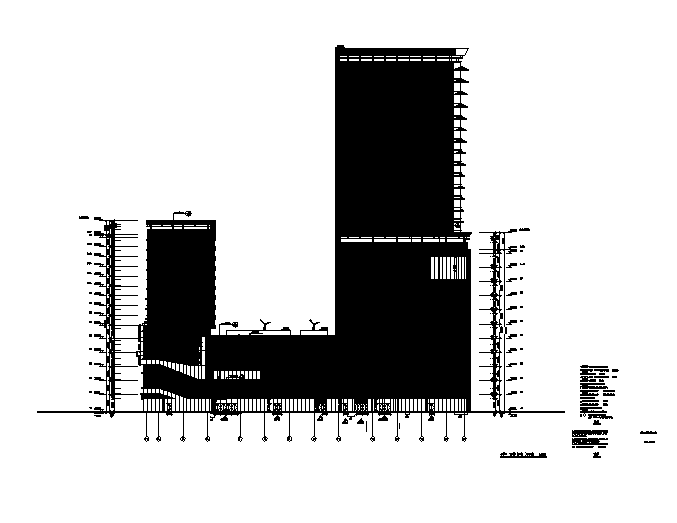 超高层办公商业综合楼建筑施工图（含全专业图纸）