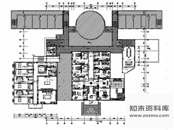 施工图江苏中国AAA度假村宾馆室内装修CAD施工图含效果