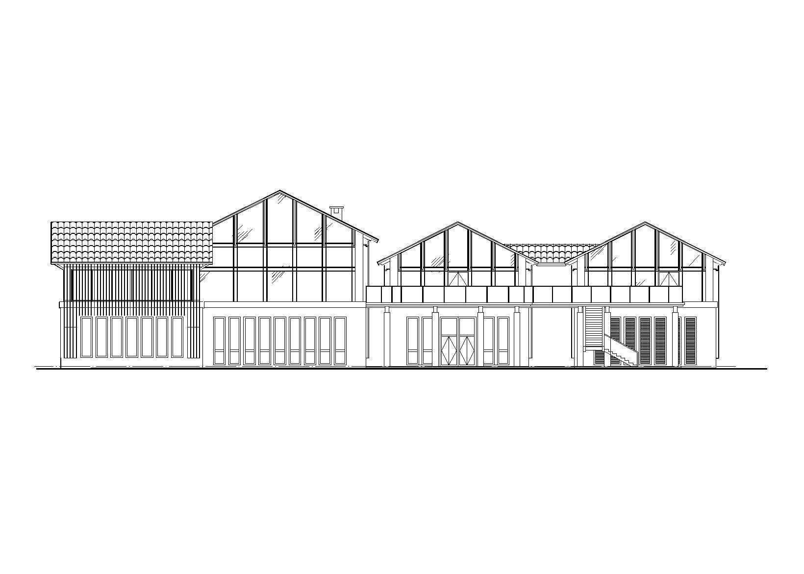 西湖公园渔家小屋建筑施工图