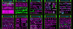 室内装修cad模块平面图