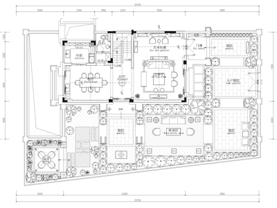 [广东]佛山绿岛湖别墅样板房施工图+效果图