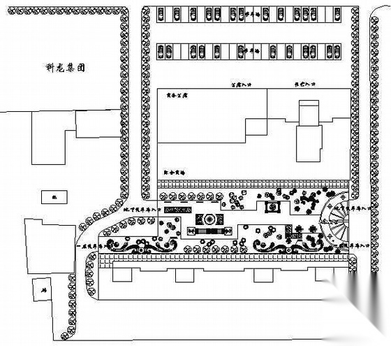 [内蒙古]某公共娱乐场所环境景观设计平面图