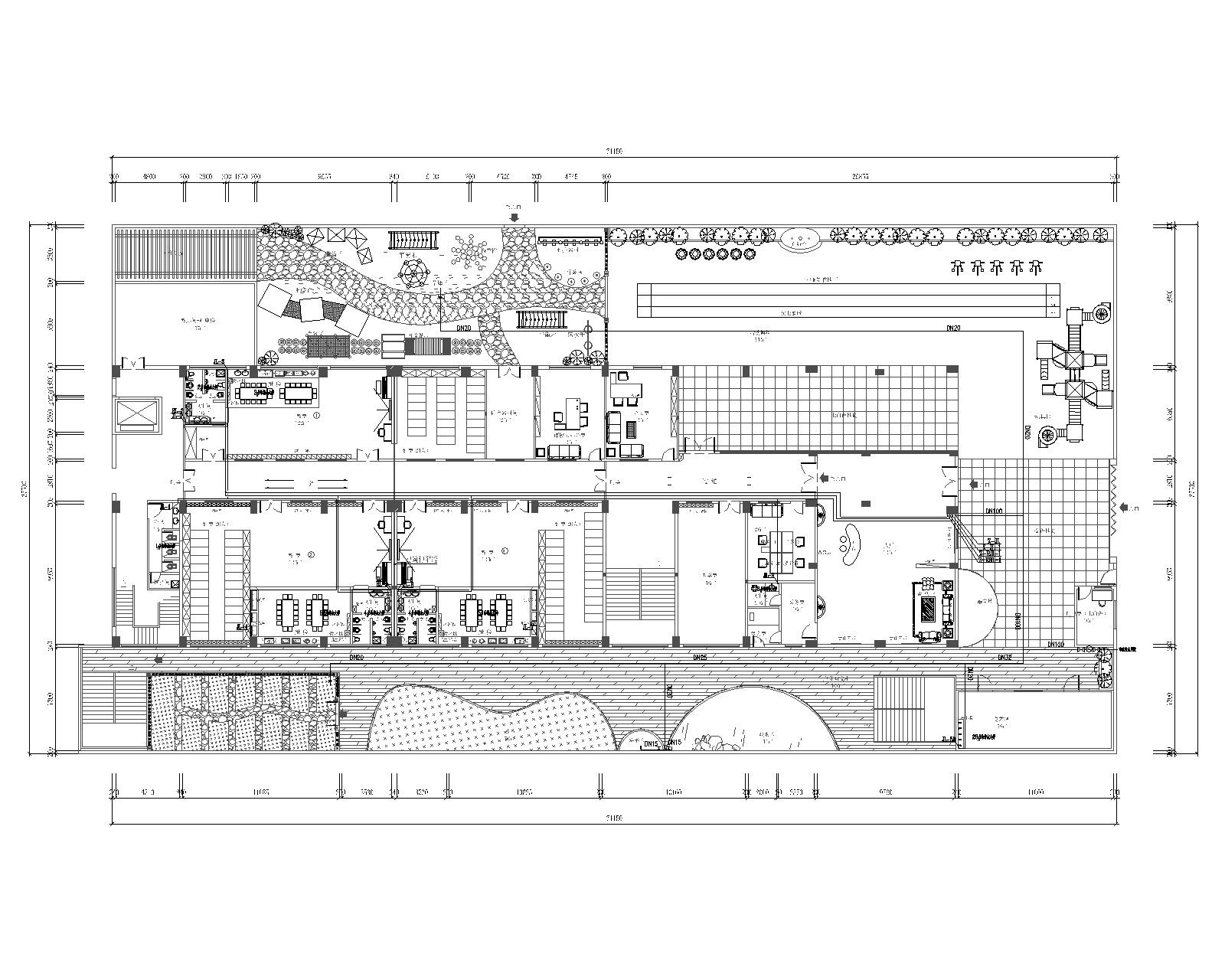 五层幼儿园室内装修工程给排水施工图 建筑给排水