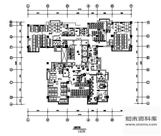 施工图一套完整保险公司CAD施工图