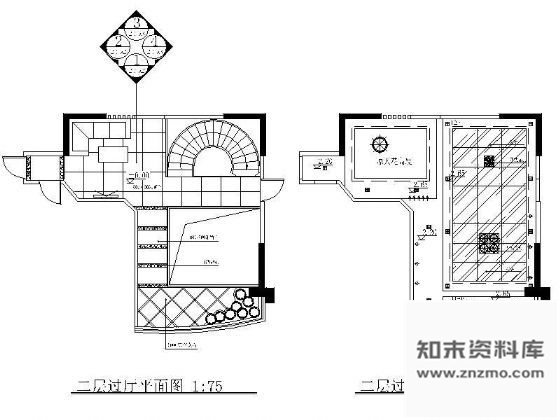 图块/节点豪华别墅过厅装修详图