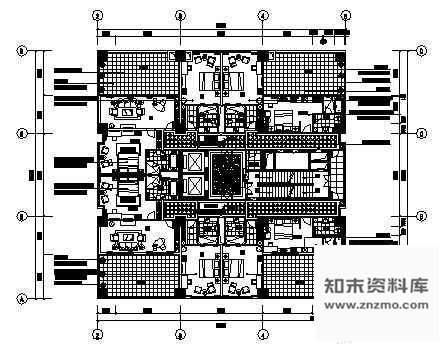 施工图某大酒店客房部分内装修设计