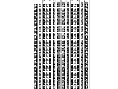 [吉林]沈阳大榆树欧陆风格居住区建筑施工图（CAD）