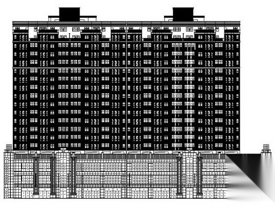 某十九层商住楼建筑施工图（商业+住宅）