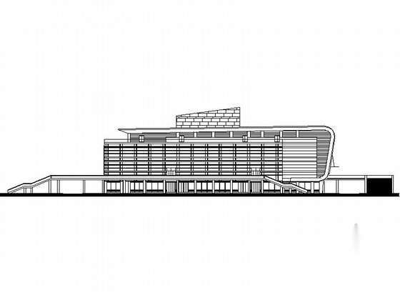 [江苏]某五层体育馆建筑方案图