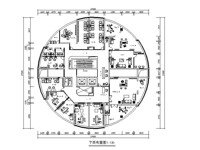 [江西]全套国际事务办公室设计施工图（含效果图）