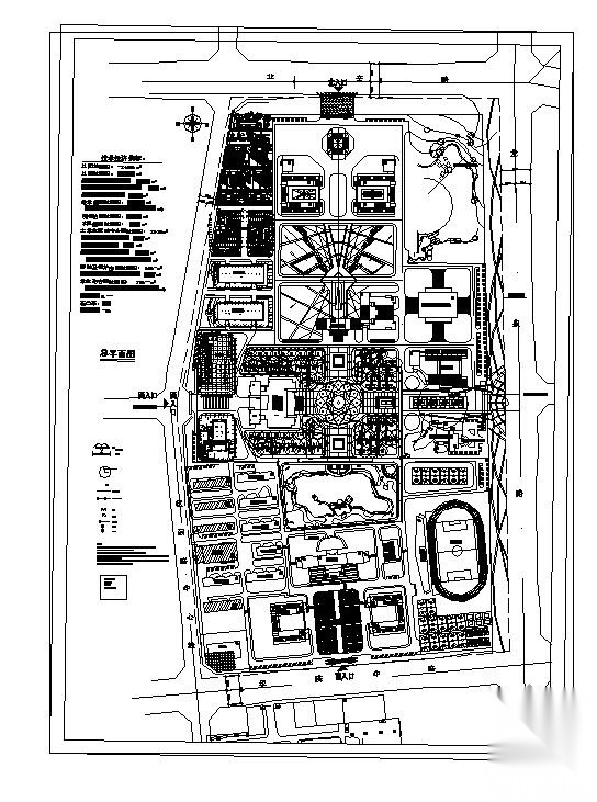 山东某学院园林景观施工图