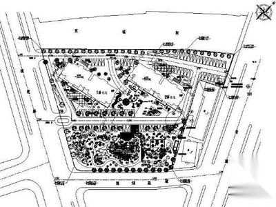某小区中央花园绿化平面图