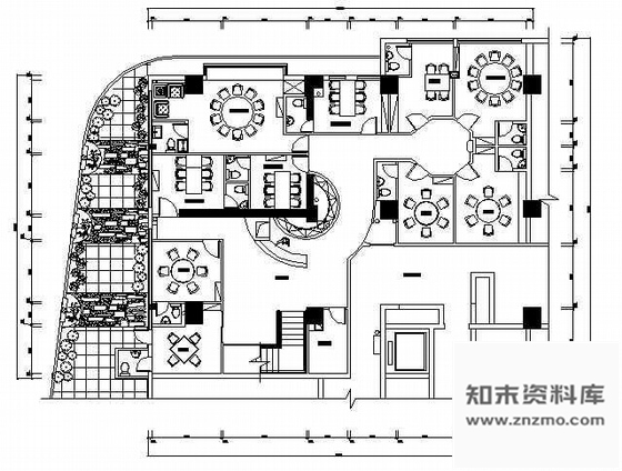 施工图某餐馆全套装饰施工图含效果图