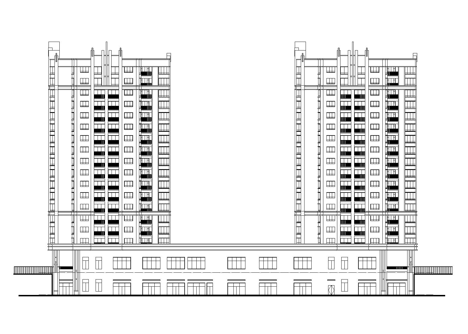 多彩贵州城地块安置房住宅设计建筑施工图