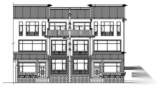 某三层生态别墅建筑施工图