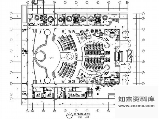 图块/节点安徽某演艺吧演艺厅平面图