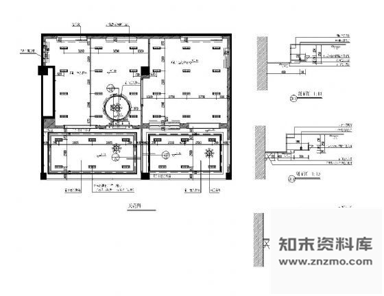 图块/节点专卖店石膏板吊顶详图