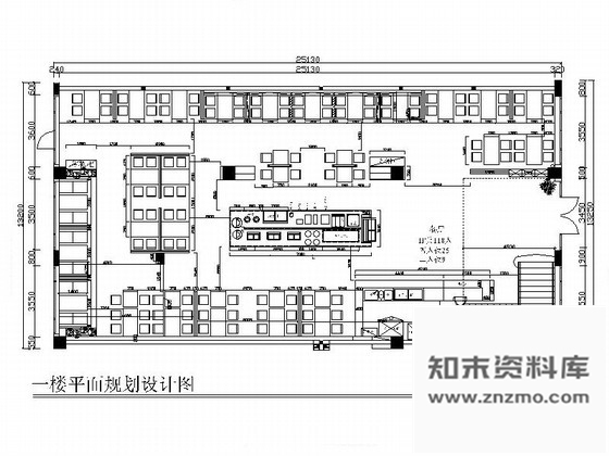 施工图贵族式牛排馆室内装修图