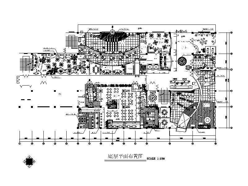 中式风格星级酒店设计CAD施工图（含效果图）