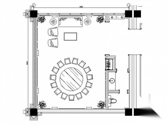 [天津]特色婚宴酒店宴会厅包间施工图（含效果）