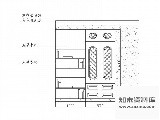 图块/节点贵阳某四居室儿童房立面图含效果