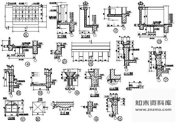 建筑装饰节点 施工图 建筑通用节点