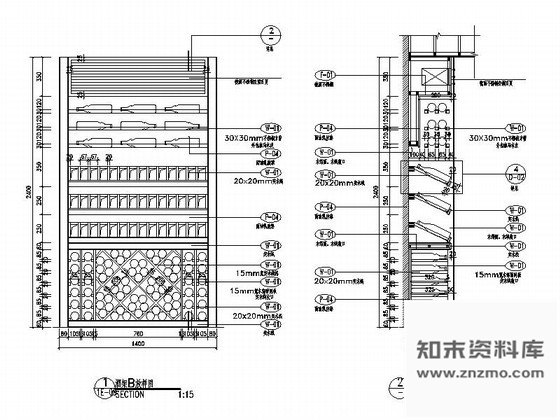 图块/节点广东某酒坊酒架B详图