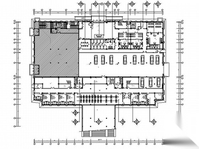 [吉林]经济技术开发区现代法院室内CAD施工图 行政机构