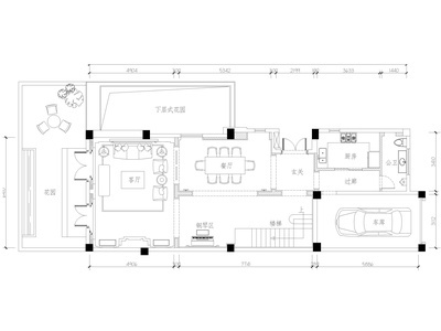 ​[上海]1443㎡欧式二层两居别墅装修施工图